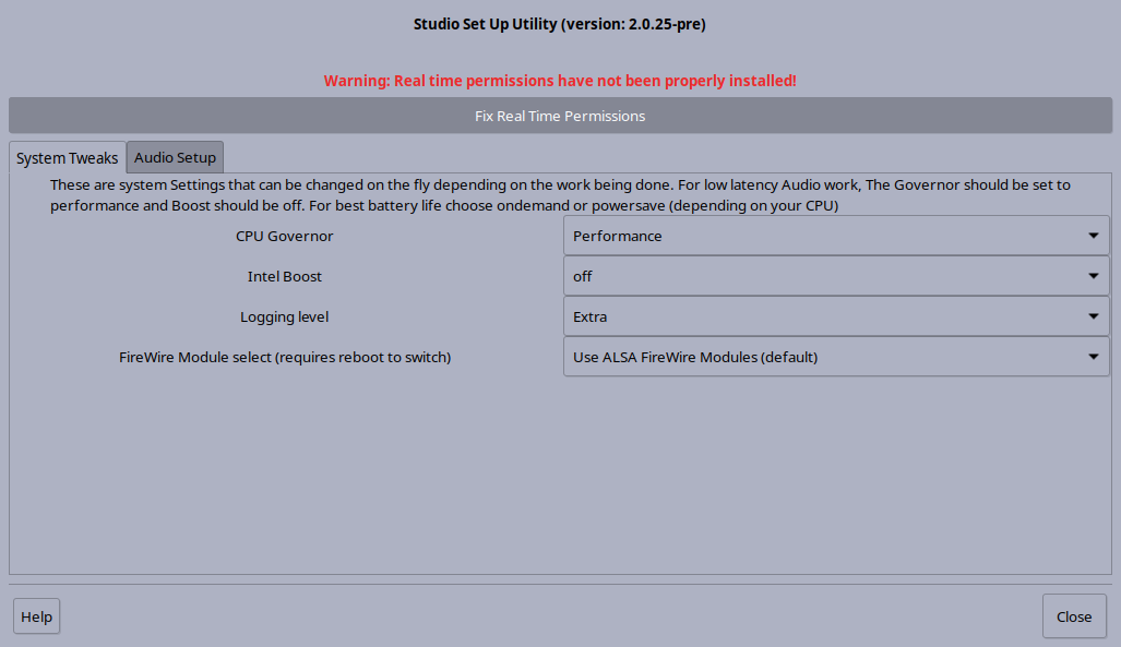 Bad RT permissions screen shot